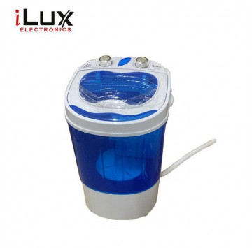 Ilux Machine à Laver Semi-Auto 3 Kg - WLX-3008 - Lavage & Essorage - Bleu-Garantie 6 Mois