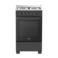 MIDEA GAZINIERE 4 FEUX COUVERTURE VITRE - NOIRE - SP5055T082-B