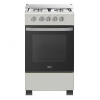 MIDEA GAZINIERE 4 FEUX COUVERTURE VITRE - SILVER - SP5055T082-S