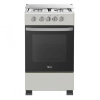 MIDEA GAZINIERE 4 FEUX COUVERTURE VITRE - SILVER - SP5055T082-S