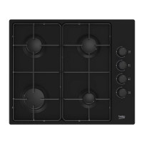 TABLE DE CUISSON ENCASTRABLE NOIR - 4 BRULEURS A GAZ - HIGG64123SBL