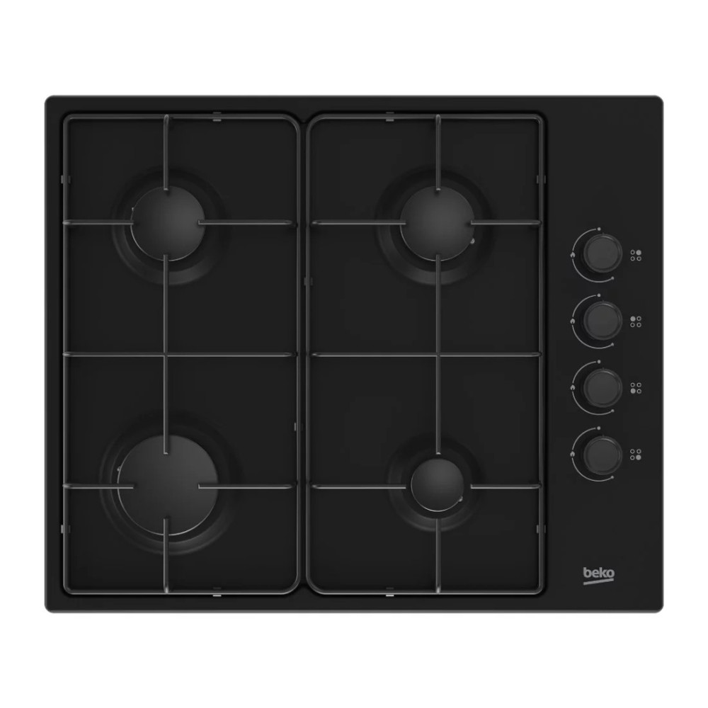 TABLE DE CUISSON ENCASTRABLE NOIR - 4 BRULEURS A GAZ - HIGG64123SBL